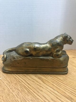 Antique Barye Bronze Panther Rare 3