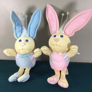 Vtg Cabbage Patch Xavier Roberts Bunny Bee Pink Blue Plush Toys 1985 80s
