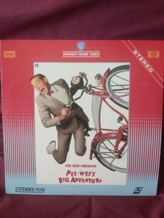 Pee - Wee’s Big Adventure Laserdisc Ultra Rare Pee - Wee Herman