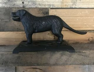 Vintage Antique Cast Iron Newfoundland Dog Nutcracker At Least 40 Years Old