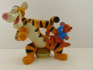 Disney Tigger Tiger And Rue Ceramic Porcelain 6 Inch Pottery Figure - Very Rare