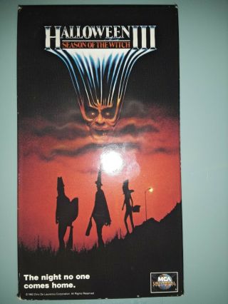 Halloween 3 Season Of The Witch Vhs Rare Tape Cover Oop Horror