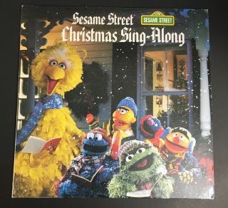 Rare 1984 Sesame Street Christmas Sing Along Lp Ctw 22112 G,