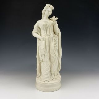 Antique Parian Pottery - Neo - Classical Grecian Lady Figure - Lovely