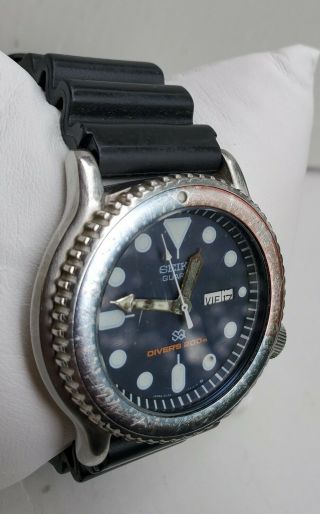Vintage Mens Seiko Diver’s Watch 5H26 - 7A19 Rare Parts/Repair 3