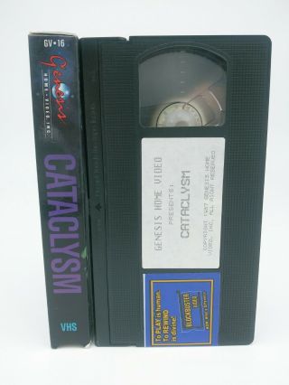 Cataclysm VHS Rare Horror Slasher Genesis Home Video 3