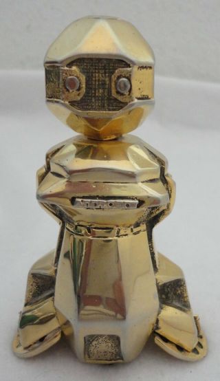 Vintage Androbot Topo 1 Robot Brass Statue 1983 Rare Vtg Computing Apple Ii