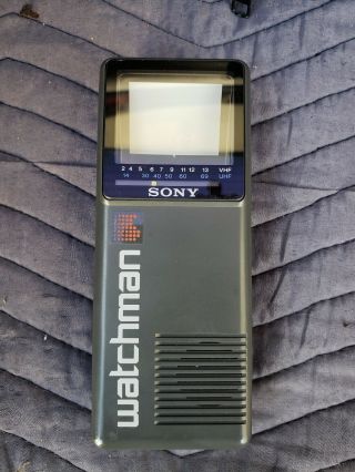 Sony Watchman Portable Tv Fd2a Handheld Fd2a - Tv - Rare Collectable