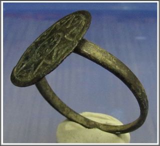 LEGIO X FRETENSIS Ancient Bronze Legionary Roman Ring RARE 3