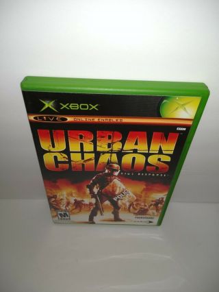 Urban Chaos Xbox Game: Riot Response Htf Rare 2006 Action Violence Rioters Cops