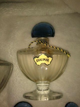 Antique French Guerlain Crystal Glass Perfum Bottles