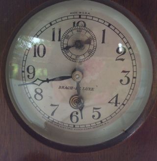 Antique Brach - De Luxe Electric Spin - Start Clock Usa Rare And Unique