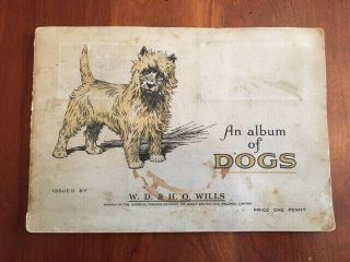 Rare 1937 Album Of Dogs W/ 50 Tobacco Cards,  Imperial Tobacco Company,  Wills 1st