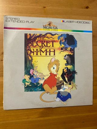 The Secret Of Nimh (don Bluth) Laserdisc Ld Rare