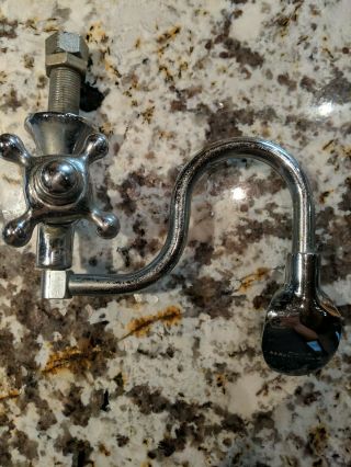 Vintage Chrome Drinking Water Fountain With Faucet Spigot Haws Berkeley Ca