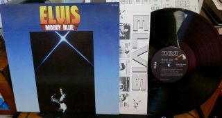 Lp Elvis Presley Moody Blue 1977 Rare Black Vinyl Rca Afl1 - 2428 Matrix 1s/1s