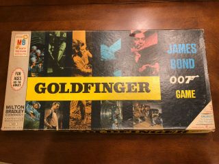 Rare 1966 Goldfinger James Bond Secret Agent 007 1964 Milton Bradley Board Game