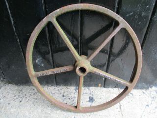 Vintage 18 " Cast Iron Wheel.  Howard Bedford.