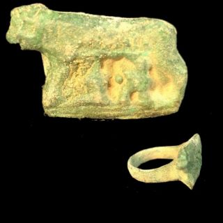 Ancient Roman Bronze Ring - 200 - 400 Ad (9)