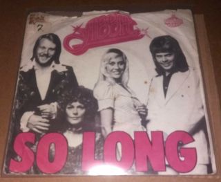 Abba So Long Ultra Rare Pink Ps Picture Sleeve Danish