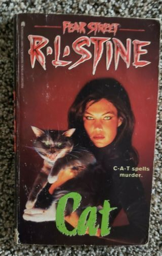 R.  L Rl Stine Cat Cat Fear Street Paperback Book Rare Htf