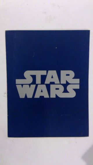 Rare Vintage Movie Premier Program From 1977 Star Wars Sw6