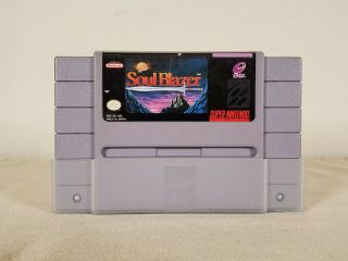 Soul Blazer (snes,  1992) Authentic - Cart Only - Cleaned/tested & - Rare