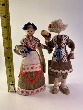 Vintage Lithuania Dolls w/Tags 7 1/2 