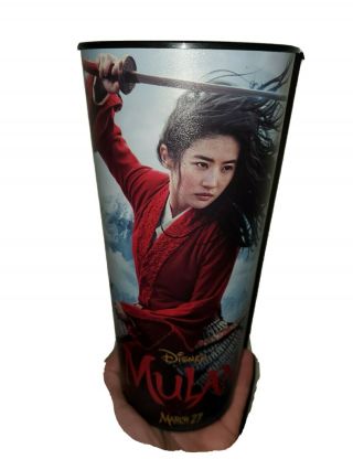 Rare Mulan Disney Movie Theater Drink Tumbler Cup 44oz Vhtf March 27