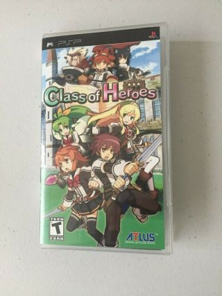 Class Of Heroes Rpg Atlus Sony Psp Playstation Portable Game Complete