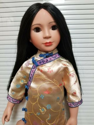 Rare Carpatina Dolls Ana Ming Asian American 18 " Vinyl Girl Doll Orig Clothes