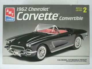 Amt Ertl 1962 Chevrolet Corvette Convertible 1:25 Scale Model Kit 6489