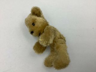 Antique miniature dolls house nursery mohair jointed Teddy Bear 2
