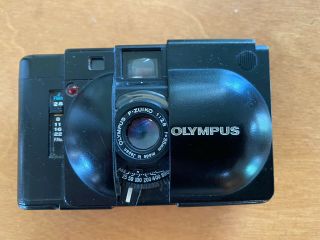 Olympus XA 35mm Rangefinder Film Camera with rare A16 Flash and Case 3