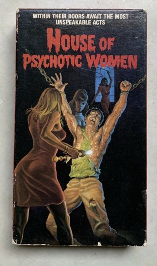 House Of Psychotic Women Horror Vhs Rare