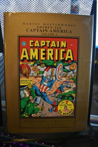 Marvel Masterworks Golden Age Captain America Volume 5 Hardcover Rare