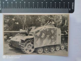 Rare Photo Ww2 Ss Panzer Grenadier Regiment 23norge Wehrmacht Tank1943 Ostfront