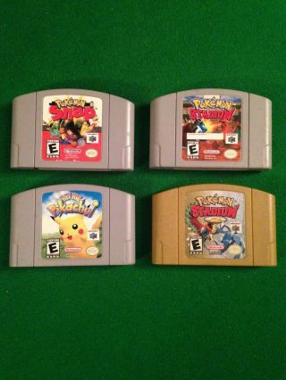 Nintendo 64 Pokemon Stadium 1 And 2,  Puzzle And Snap,  Pokebundle