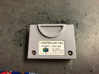 Official Oem Nintendo 64 N64 Controller Pak Pack Memory Card Nus 004 Rare