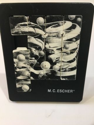 Euc M.  C Escher Sliding Tile Puzzle Rare Bond Of Union Vintage German Pussycat