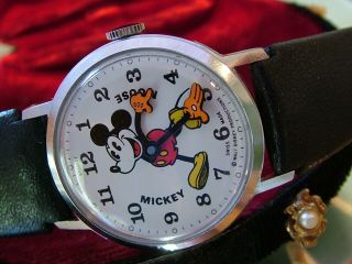 Rare BRADLEY Mickey Mouse Mens Mechanical 