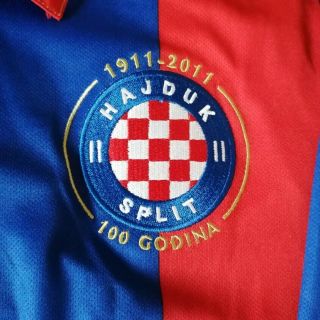 Hajduk Split Rare Match Worn Shirt Jersey Maglia Croatia Prepared