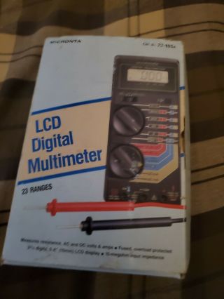 Vintage Micronta Lcd Digital Multimeter 3