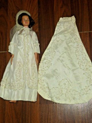Vintage Remco Littlechap Judy Doll In Wedding Dress -