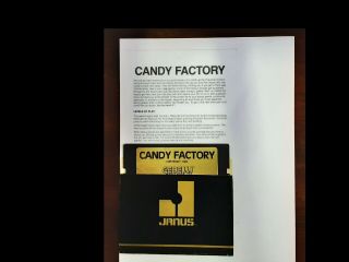 Candy Factory,  Instructions Atari 400\800 Gebelli Software (1982) Rare