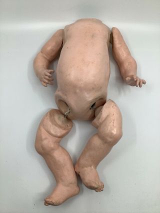 14” Vintage Cmposition Doll Body For 18 - 20” Doll.  & Repair