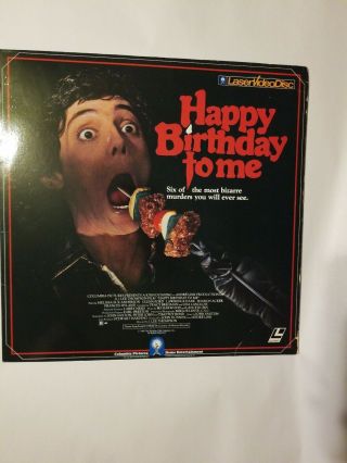 Happy Birthday To Me Orig Laserdisc 1980s Slasher Horror Rare Cult