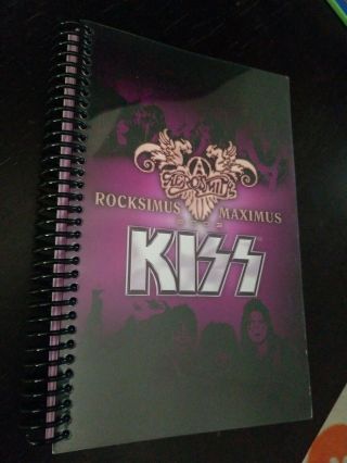 Kiss Aerosmith 2003 Tour Itinerary Book Gene Simmons Steven Tyler Rare Htf