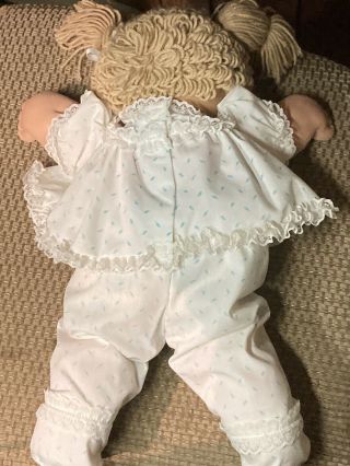 Vintage 1978 - 1983 Cabbage Patch Kid In Lace Top,  Pants,  & Diaper w Signature 2