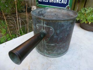 Vintage Copper Planter Plant Pot Tub Ladle Garden Kitchen Haddle